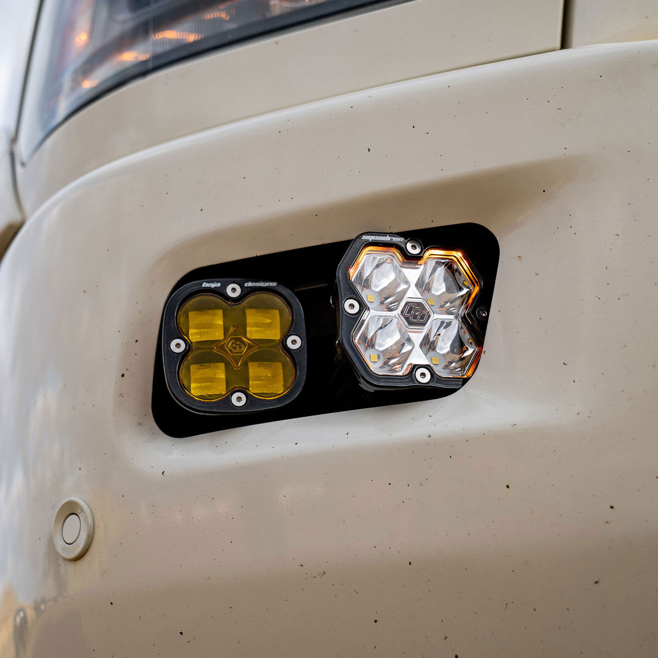 Dodge/Ram Squadron SAE Fog Pocket Light Kit Dodge 2009-2012 Ram 1500, 2010-2018 2500/3500 Dual Fog Pocket Light Kit Baja Designs