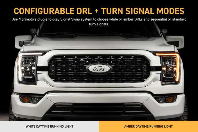 Morimoto XB Evo LED Projector Headlights: Ford F150 2021-2023