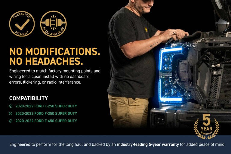 Morimoto XRGB EVO LED Projector Headlights : 2020-2022 Ford F250/F350/F450 Super Duty