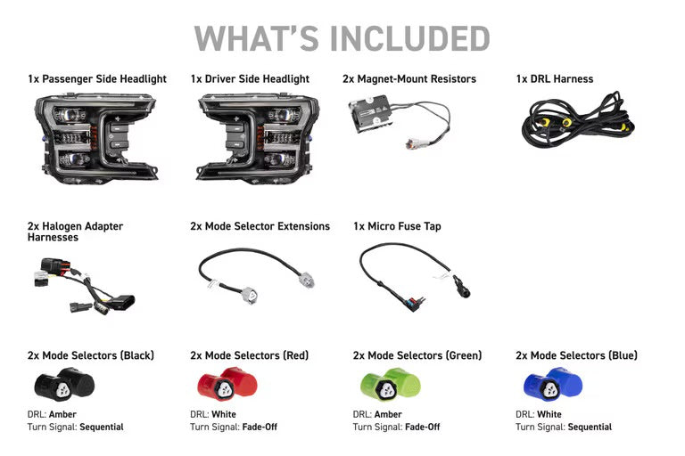 Morimoto XB Evo LED Projector Headlights: Ford F150 2018-2020