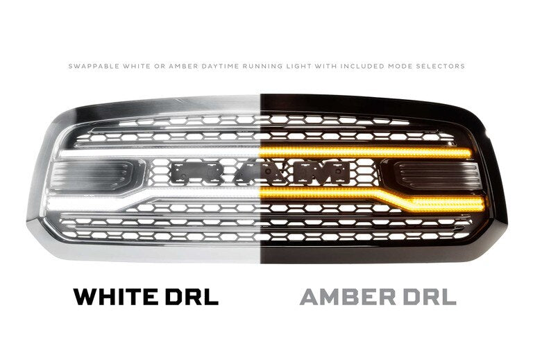 2013-2018 Ram 1500/2500/3500 MORIMOTO XBG LED DRL GRILLE (White or Amber)