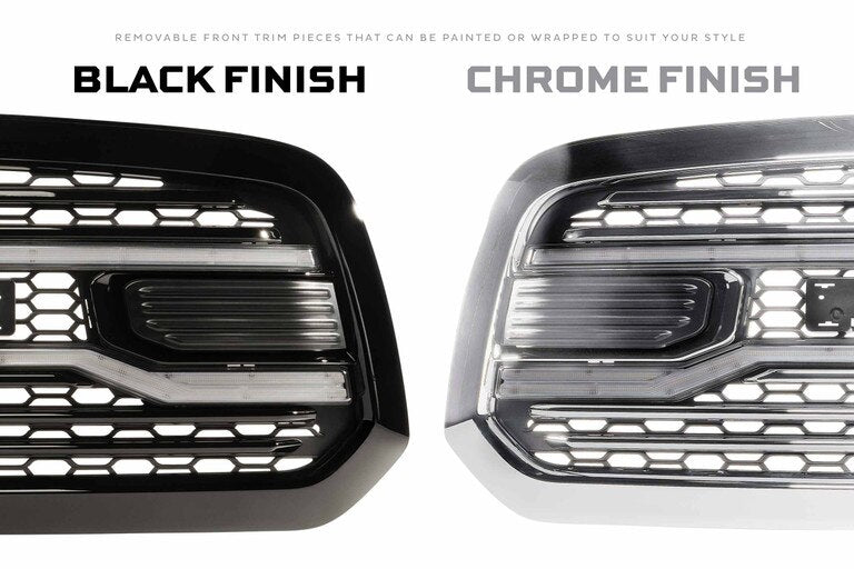 2013-2018 Ram 1500/2500/3500 MORIMOTO XBG LED DRL GRILLE (White or Amber)