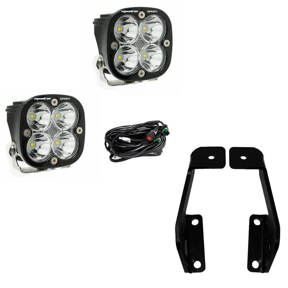 2009-2014 Ford F150/Raptor Baja Designs Squadron A-Pillar Ditch Lights Kit