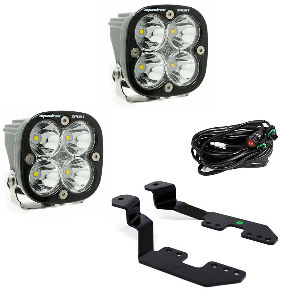 Chevy/GMC 2014-2018 Silverado/Sierra 1500 Baja Designs Squadron A-Pillar Ditch Lights Kit