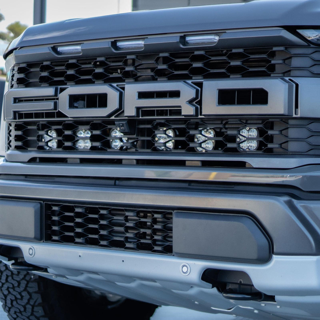 Ford Raptor Light Rack 2021-2024 Ford Raptor Squadron Pro Behind Grille Light Kit – SQUARE1 ...