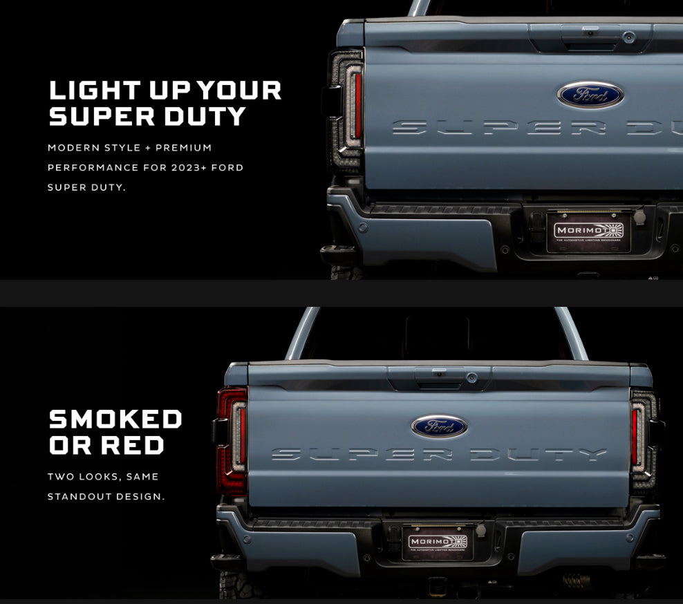 FORD SUPER DUTY F250/F350/F450 (2023-2026): MORIMOTO XB LED TAIL LIGHTS