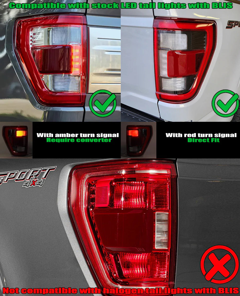 Ford F150 (2021-2023): ALPHAREX LUXX LED TAIL LIGHTS