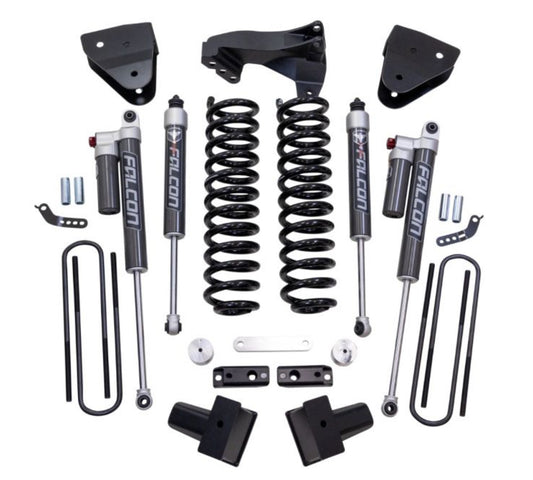 4" Coil Spring Lift Kit With Falcon Shocks - Ford Super Duty Diesel 4WD 2017-2022 F250 F350