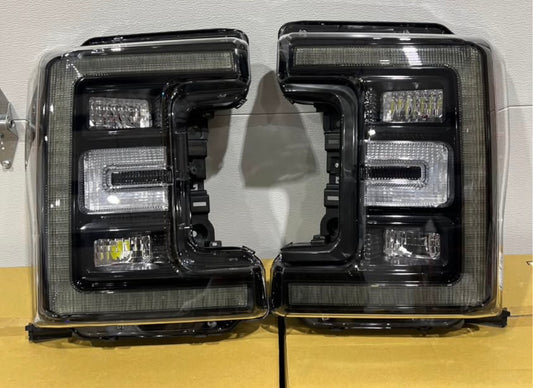 2017-2019 Ford F250/F350/F450 Super Duty Black OEM LED Style Headlights