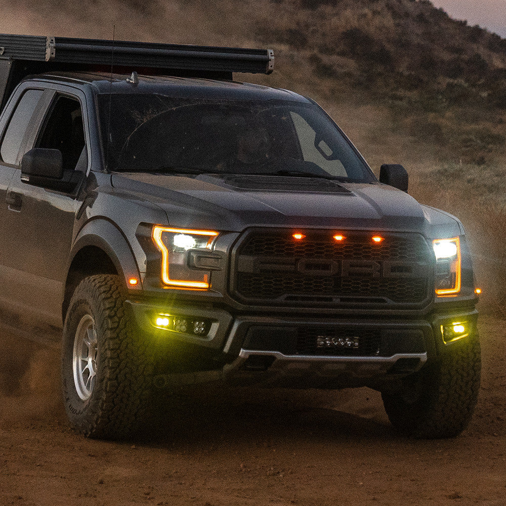 Ford Raptor Squadron/S2 SAE Pro Fog Pocket Light Kit Ford 2017-2020 F150, NOTE: Raptor Clear