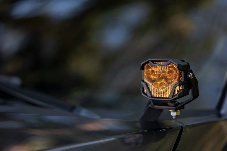 MORIMOTO 4BANGER LED A-PILLAR SYSTEM/DITCH LIGHTS: FORD F250/F350/F450 SUPER DUTY 2011-2016