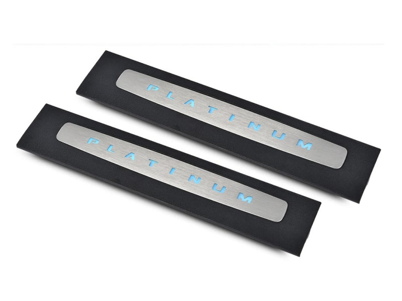 Ford OEM LED Illuminated Platinum Door Sills 2017-2022 F250/F350/F450 Super Duty