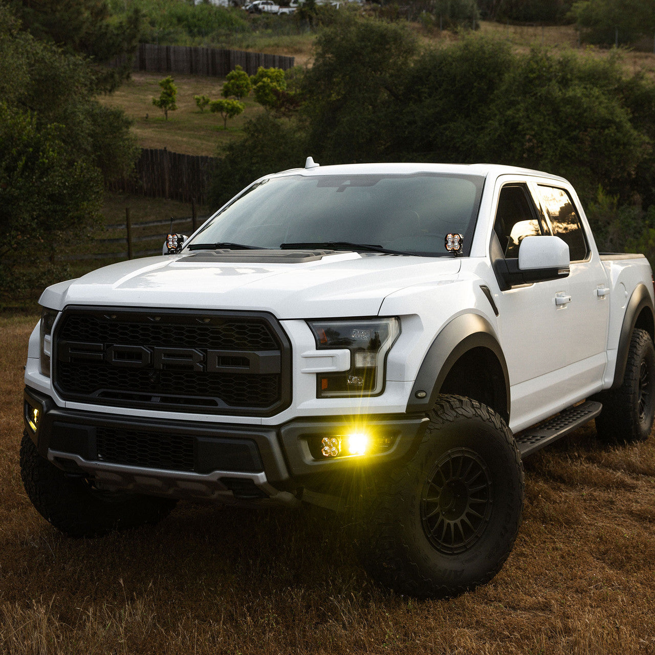 2015-2020 Ford F150 / 2017-2020 Raptor Baja Designs Squadron 2.0 Sport A-Pillar Ditch Light Kit