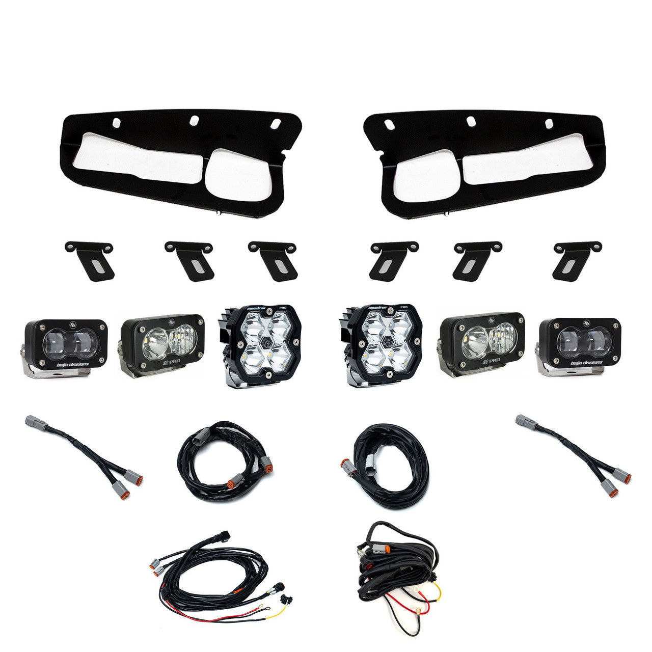 2021-2026 Ford Bronco and Bronco Raptor Baja Designs Squadron 2.0 / S2 / S2 SAE Fog Light Kit
