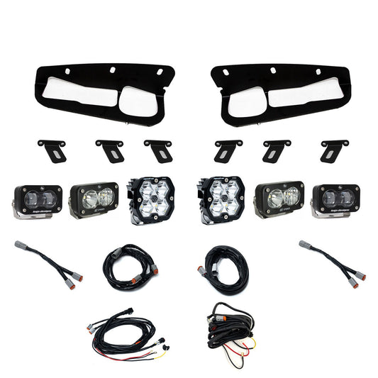 2021-2026 Ford Bronco and Bronco Raptor Baja Designs Squadron 2.0 / S2 / S2 SAE Fog Light Kit