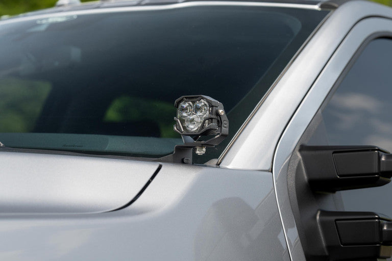 MORIMOTO 4BANGER LED A-PILLAR SYSTEM/DITCH LIGHTS: FORD F250/F350/F450 SUPER DUTY 2023-2025