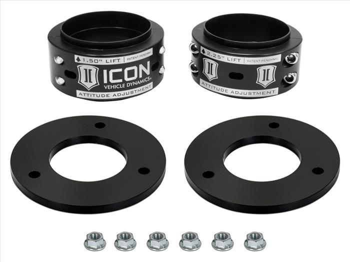 ICON Alloys 17-20 Ford Raptor .5-2.25" Lift Adjustment Collar Front Leveling Kit