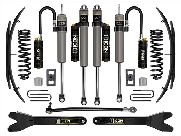 ICON 2023 Ford F-250/F-350 Super Duty 4WD Diesel, 2.5" Lift, Stage 4 Suspension System w/ Radius Arms and Expansion Packs