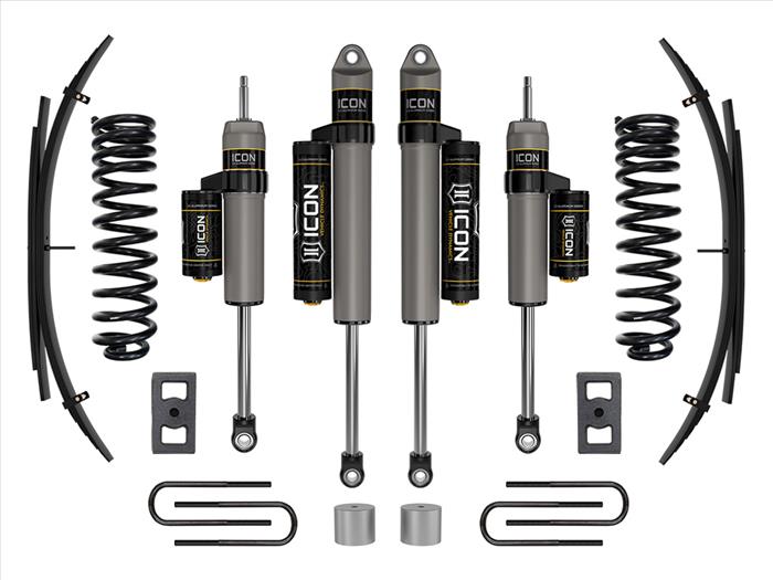 ICON 2023 Ford F-250/F-350 Super Duty 4WD Gas, 2.5" Lift, Stage 2 Suspension System w/ Expansion Packs