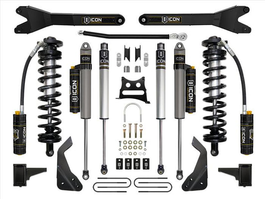 ICON 2008-10 Ford F250/F350 4-5.5" Lift Stage 5 Coilover Conversion w/Radius Arm