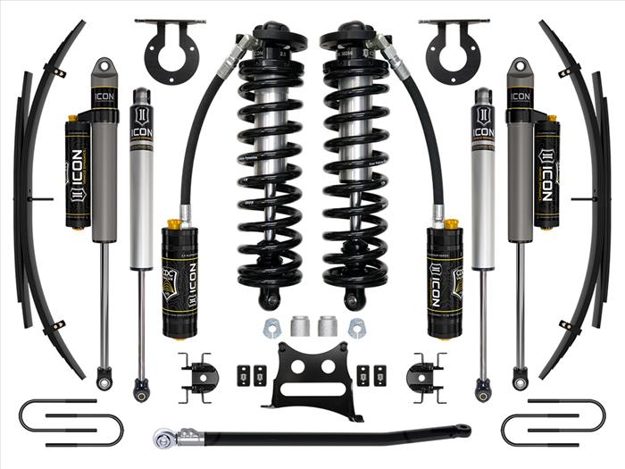 ICON 08-10 Ford F250/F350, 2.5-3" Lift, Stage 4 Coilover System w/ Leaf Springs