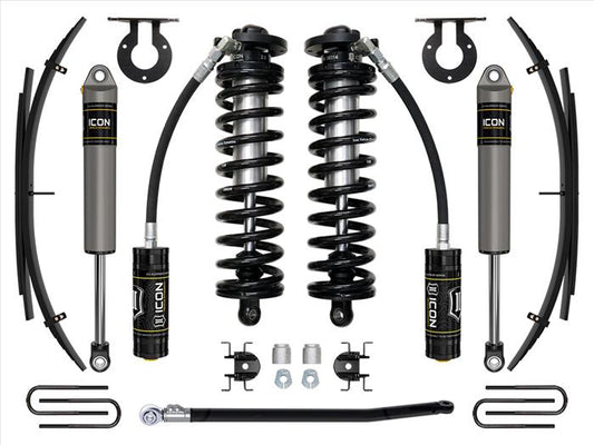 ICON 11-16 Ford F250/F350, 2.5-3" Lift, Stage 2 Coilover System w/ Leaf Springs