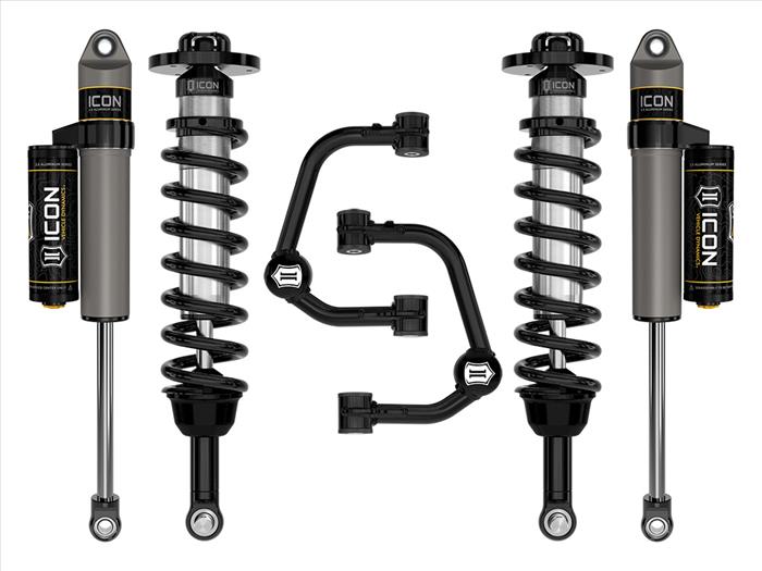 ICON 2021-2023 Ford F-150 4WD, 2.75-3.5" Lift, Stage 2 Suspension System, Tubular UCA