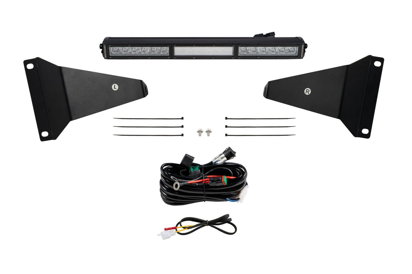 Diode Dynamics Stealth Grille-Mount LED Light Bar System: Ram 1500 2019-2014 SS18 18"