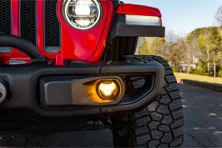 MORIMOTO 4BANGER LED FOG LIGHTS: JEEP WRANGLER JL / GLADIATOR JT (2018-2023)