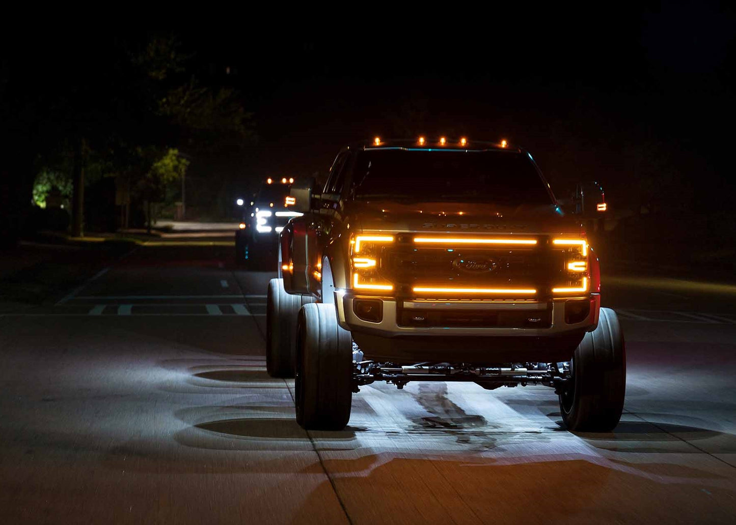 FORD SUPERDUTY F250/F350/F450 (2020-2022): MORIMOTO XBG LED DRL GRILLE (White or Amber)