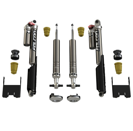 2015-2023 Ford F150: Falcon 2.25" Sport Tow/Haul Shock Leveling System