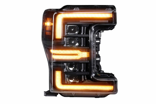 Morimoto XB LED Projector Amber DRL Headlights (GEN2): Ford F250/F350/F450 Super Duty 2017-2019