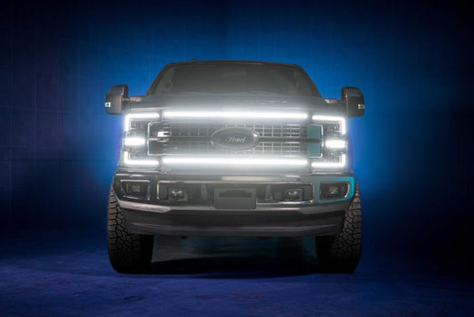FORD SUPERDUTY F250/F350/F450 (2017-2019): MORIMOTO XBG LED DRL GRILLE (White or Amber)