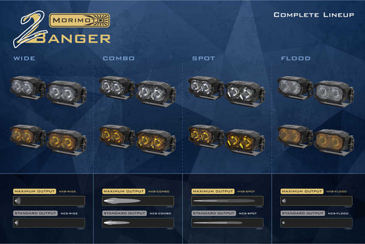MORIMOTO 2BANGER LED A-PILLAR SYSTEM/DITCH LIGHTS: DODGE RAM 2009-2018