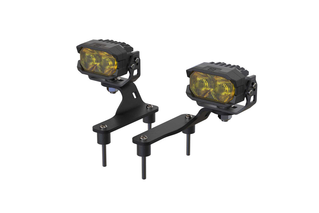 MORIMOTO 2BANGER LED A-PILLAR SYSTEM/DITCH LIGHTS: JEEP JL WRANGLER (2018-2023)