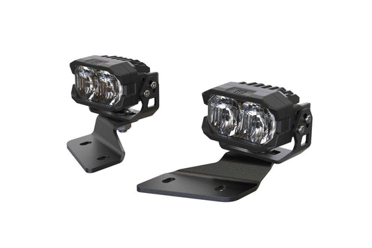 MORIMOTO 2BANGER LED A-PILLAR SYSTEM/DITCH LIGHTS: JEEP WRANGLER JK (2007-2017)