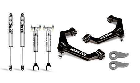 Cognito 3-Inch Performance Leveling Kit With Fox PS 2.0 IFP Shocks for 2020-2023 Silverado/Sierra 2500/3500 2WD/4WD Ball Joint