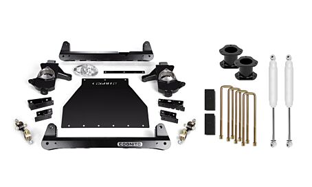 Cognito 4-Inch Standard Lift Kit for 2007-2018 Silverado/Sierra 1500 2WD/4WD Cast Steel