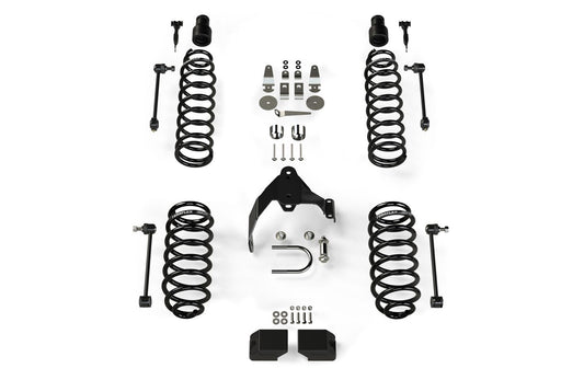 JK 4dr: 3" Coil Spring Base Lift Kit ? No Shocks