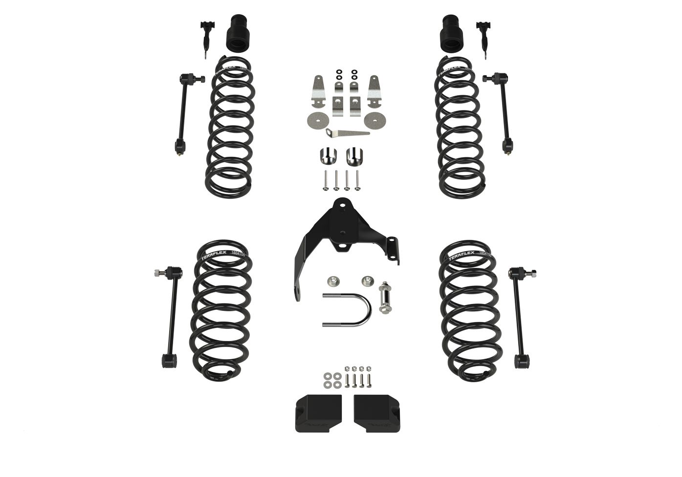 JK 2dr: 3" Coil Spring Base Lift Kit ? No Shocks