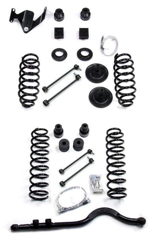 JK 4dr: 4" Coil Spring Lift Kit w/ Track Bar ? No Shocks