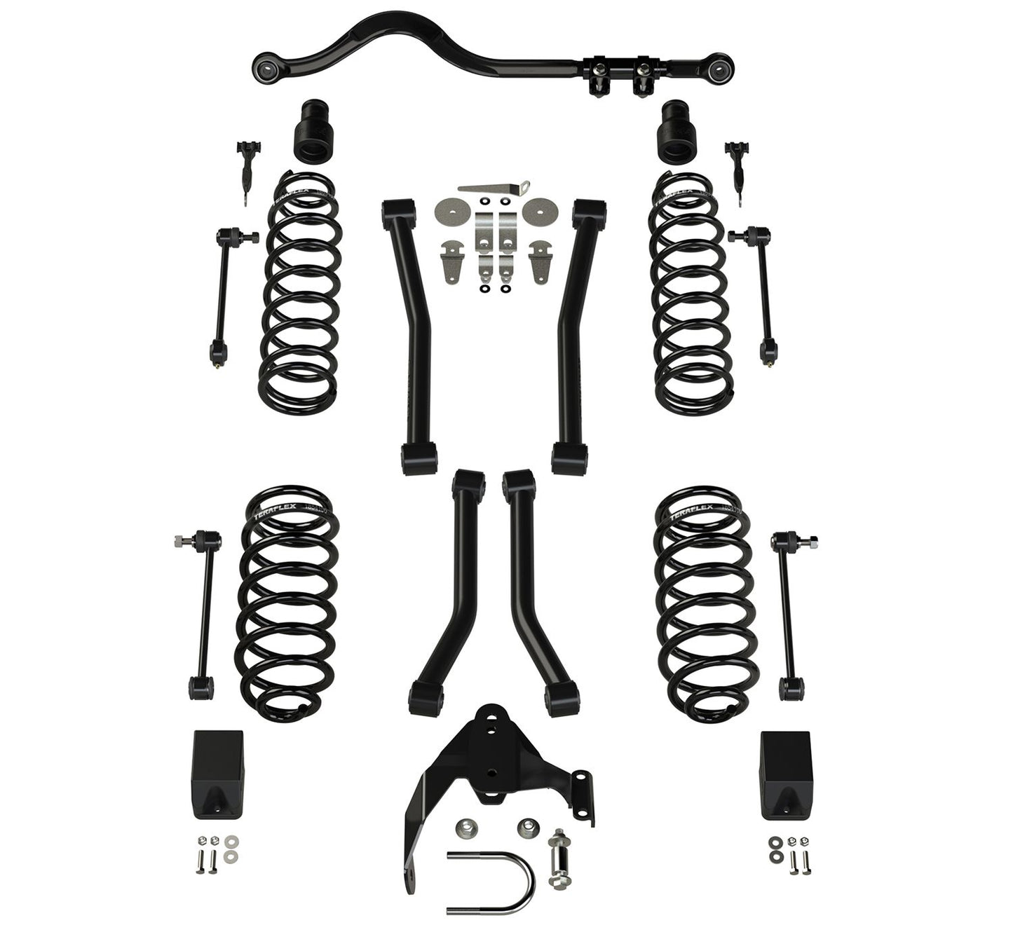 JK 2dr: 3" Suspension System w/ 4 Sport Control Arms ? No Shocks