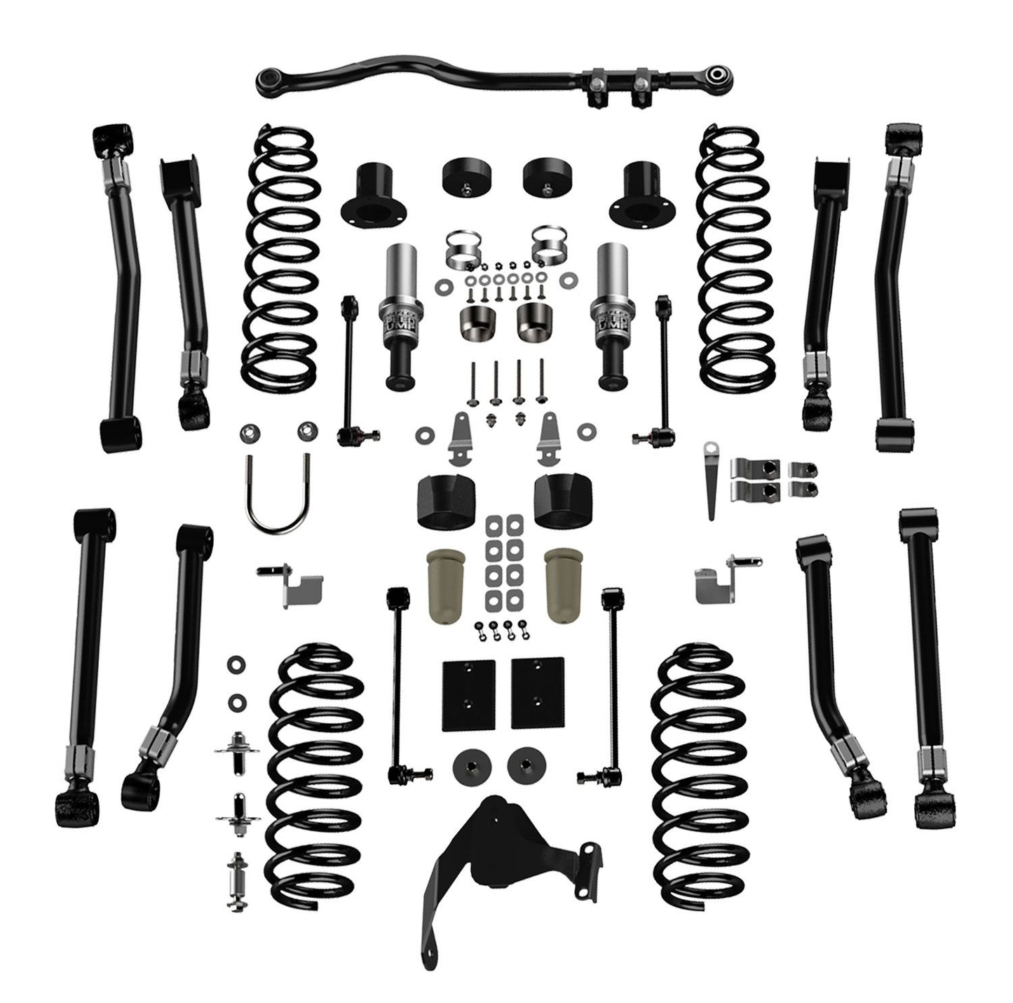 JK 2dr: 3" Alpine CT3 Outback Overland Short Arm Suspension System ? No Shocks