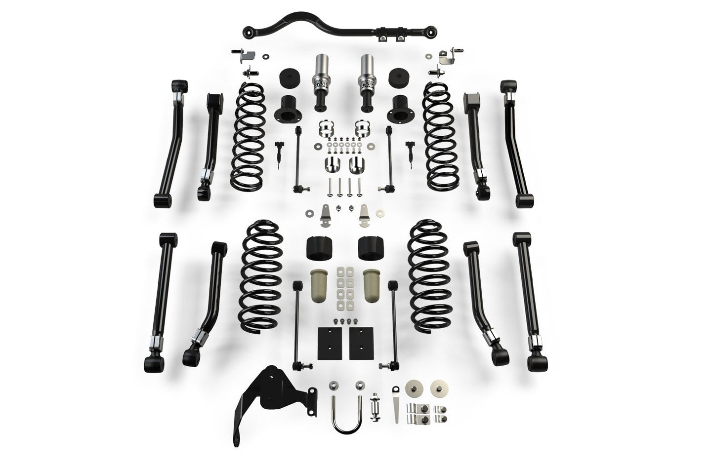 JK 4dr: 3" Alpine CT3 Outback Overland Short Arm Suspension System ? No Shocks