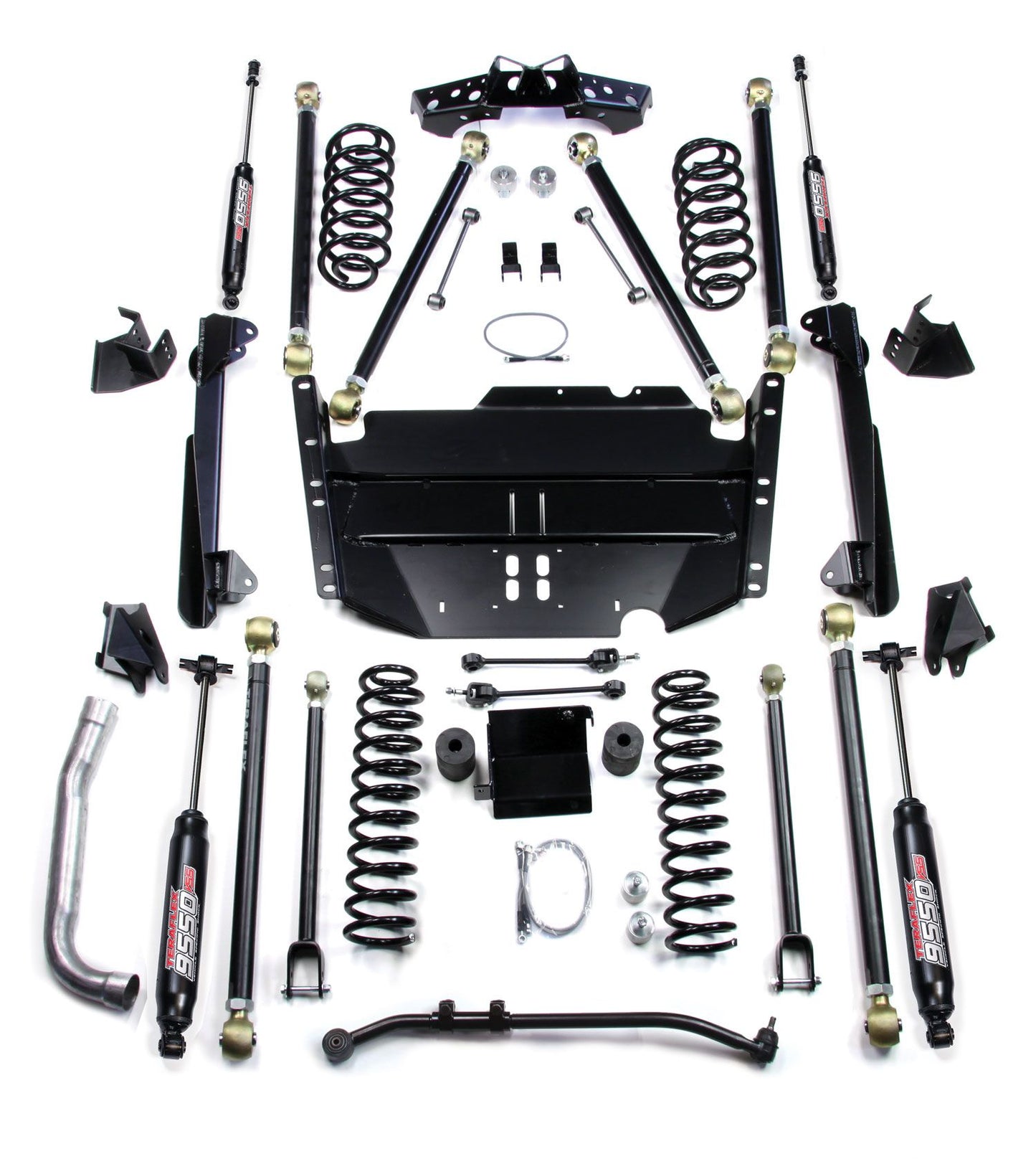 LJ LWB: 4" Pro LCG Long Arm Suspension System & 9550 VSS Twin-Tube Shocks