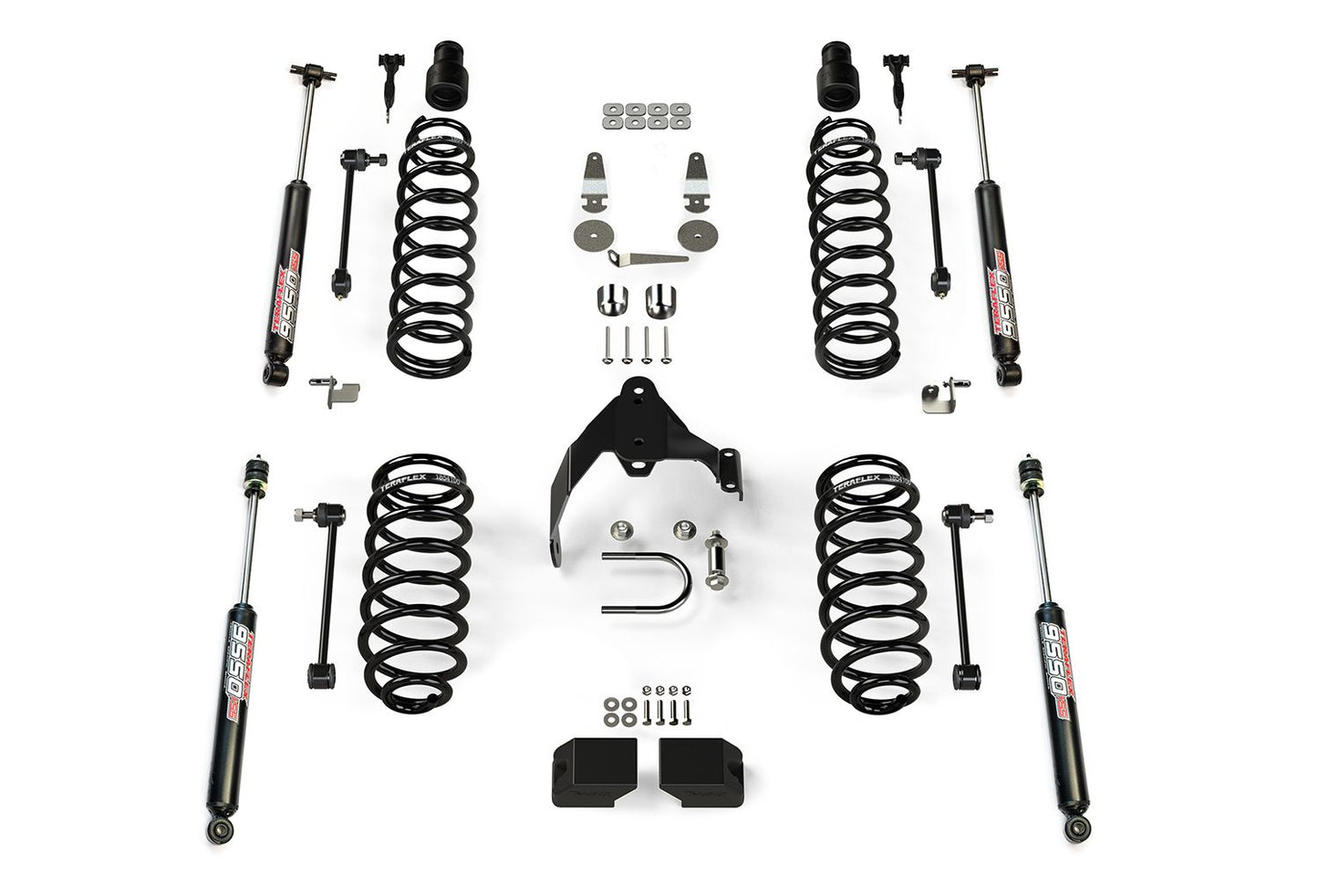 JK 4dr: 3" Coil Spring Base Lift Kit & 9550 VSS Twin-Tube