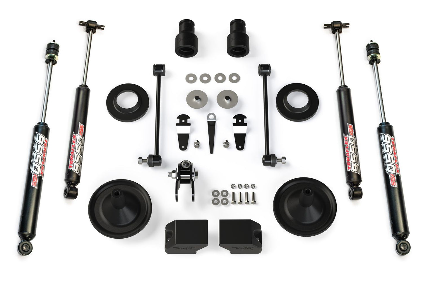 JK: 2.5" Performance Spacer Lift Kit & 9550 VSS Twin-Tube
