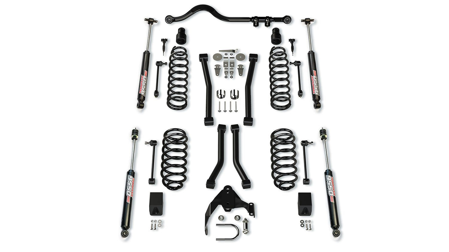 JK 2dr: 3" Suspension System w/ 4 Sport Control Arms & 9550 VSS Twin-Tube