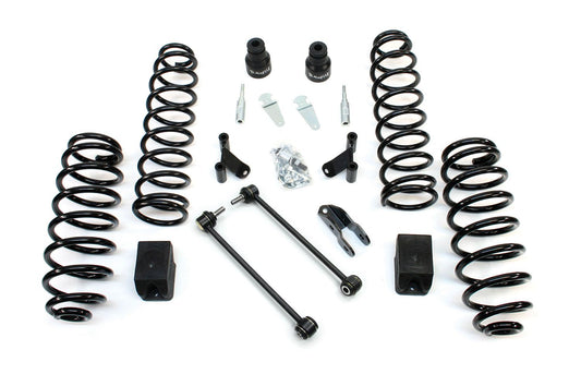 JK 4dr: 2.5" Coil Spring Base Lift Kit & Shock Extensions