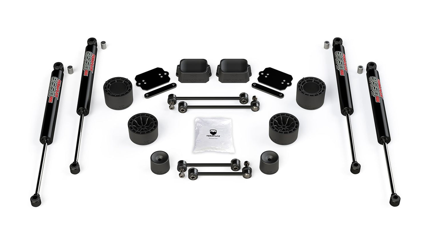 JL 4dr Rubicon: 2.5" Performance Spacer Lift Kit & 9550 VSS Shocks